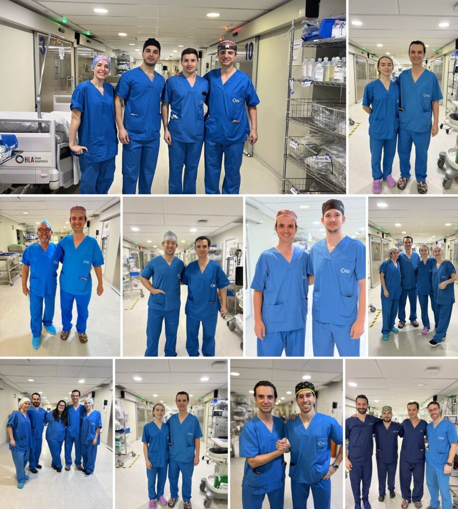 Assistenzärzte und Gastkollegen mit Dr. Gustavo Sordo