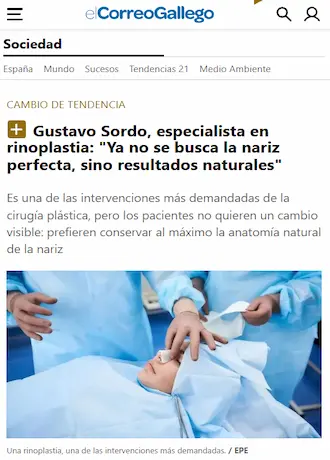 Logo de El Correo Gallego — medio que ha mencionado al Dr. Gustavo Sordo