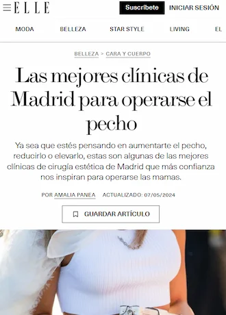 Logo de Elle — medio que ha mencionado al Dr. Gustavo Sordo