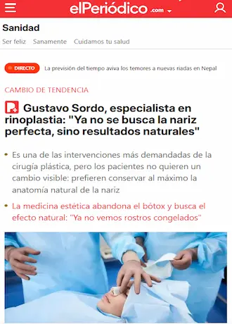 Logo de El Periódico — medio que ha mencionado al Dr. Gustavo Sordo